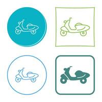 icono de vector de scooter