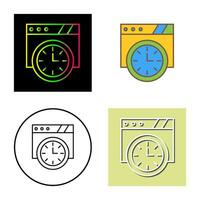 Wall Clock Vector Icon