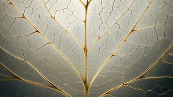 Close up texture leaf structure macro photography, abstract texture, Generative AI illustration photo