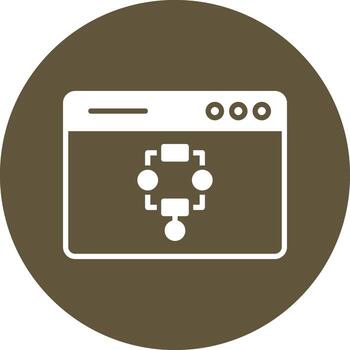 icono de vector de algoritmo