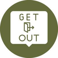 Get Out Vector Icon