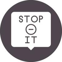 Stop It Vector Icon