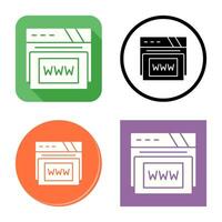 Www Vector Icon