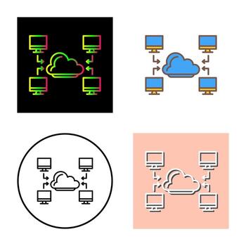 icono de vector de computadora