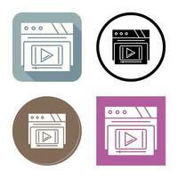 Video Player Vector Icon