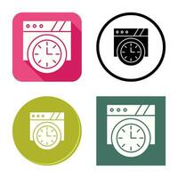 Wall Clock Vector Icon