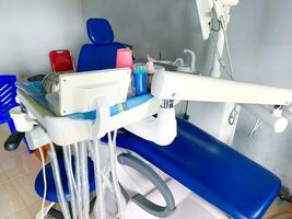 Dentistry Instruments in Dentist's Office. Dental background photo