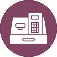 Cashier Machine Vector Icon