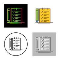 icono de vector de lista de verificación de encuesta