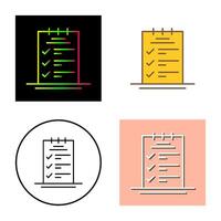 Booking CheckList Vector Icon