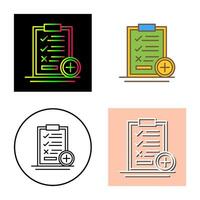 Medical Examination List Vector Icon