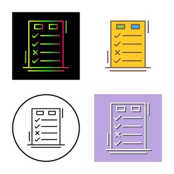 Today to Done CheckList Vector Icon