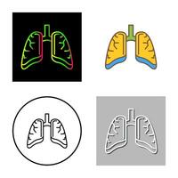 icono de vector de pulmones