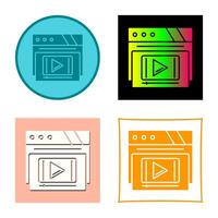 Video Player Vector Icon