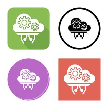Cloud Computing Vector Icon