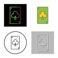 Clubs Card Vector Icon