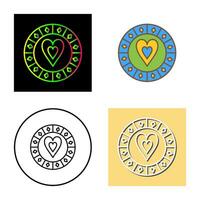 Heart Chip Vector Icon