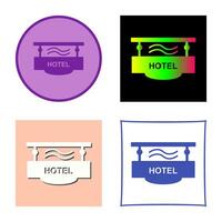 Hotel Sign Vector Icon