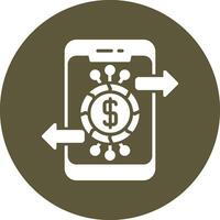 icono de vector de banca en línea