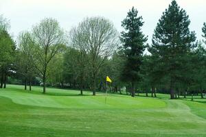 Gorgeous Low Angle View of Local Public Park of Luton England UK photo