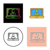 Online Lesson Vector Icon