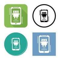 icono de vector de Android