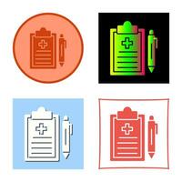 Medical Record Vector Icon