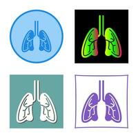 icono de vector de pulmones