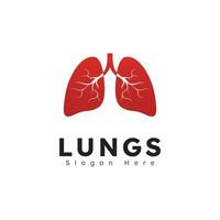 Lungs health logo icon vector illustration design