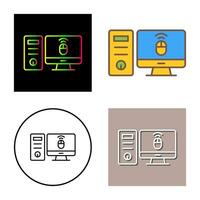 Desktop Computer Vector Icon