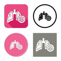 Lung Cancer Vector Icon