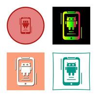 icono de vector de Android