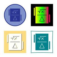 Formula Vector Icon