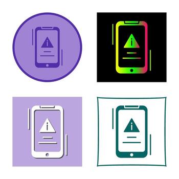 icono de vector de error