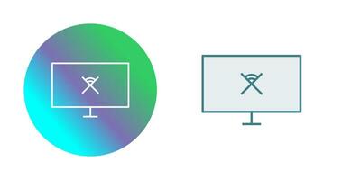 Unique Disconnected Network Vector Icon