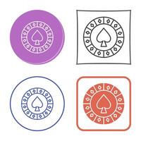 Spade Chip Vector Icon