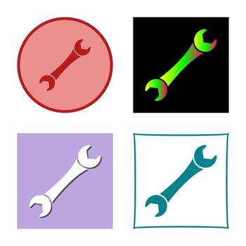 icono de llave inglesa vector