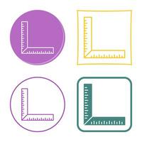 square Ruler Vector Icon