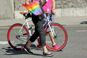 Gaypride and bicycle photo