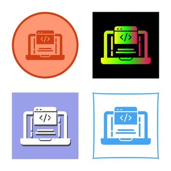 icono de vector de codificación