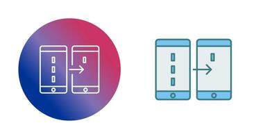 Unique Data Transfer Vector Icon