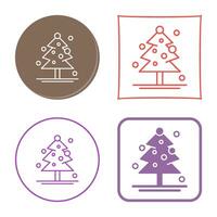 icono de vector de árbol de navidad