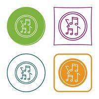 Musical Notes Vector Icon