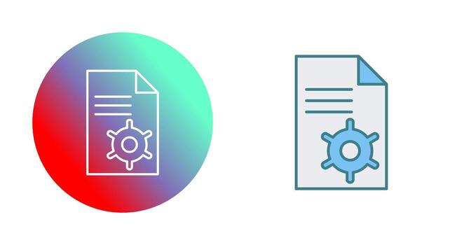 Unique Content Management Vector Icon