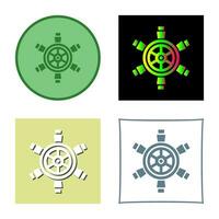 Ship Wheel Vector Icon