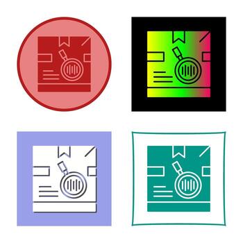 Tracking Code Vector Icon