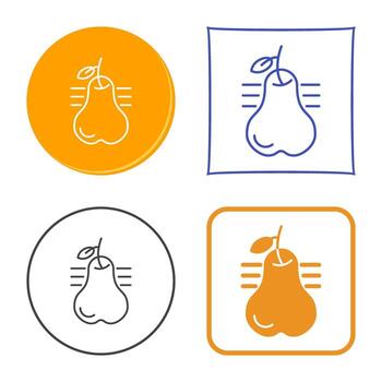 icono de vector de pera