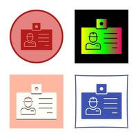 Identity Card Vector Icon