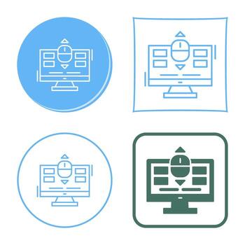 icono de vector de desplazamiento