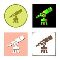 icono de vector de telescopio